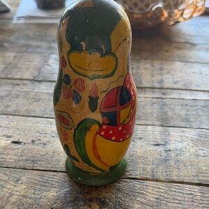 Colorful Vintage Wooden Matryoshka Doll